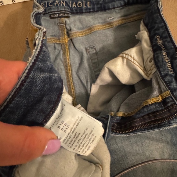 American Eagle Next Level Flex Jeans - Men’s 38x30 in Original Straight - Picture 5 of 11
